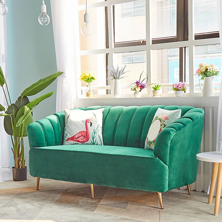 モダン31.49 "H縫製枕バックスロープアームソファーアパートメント