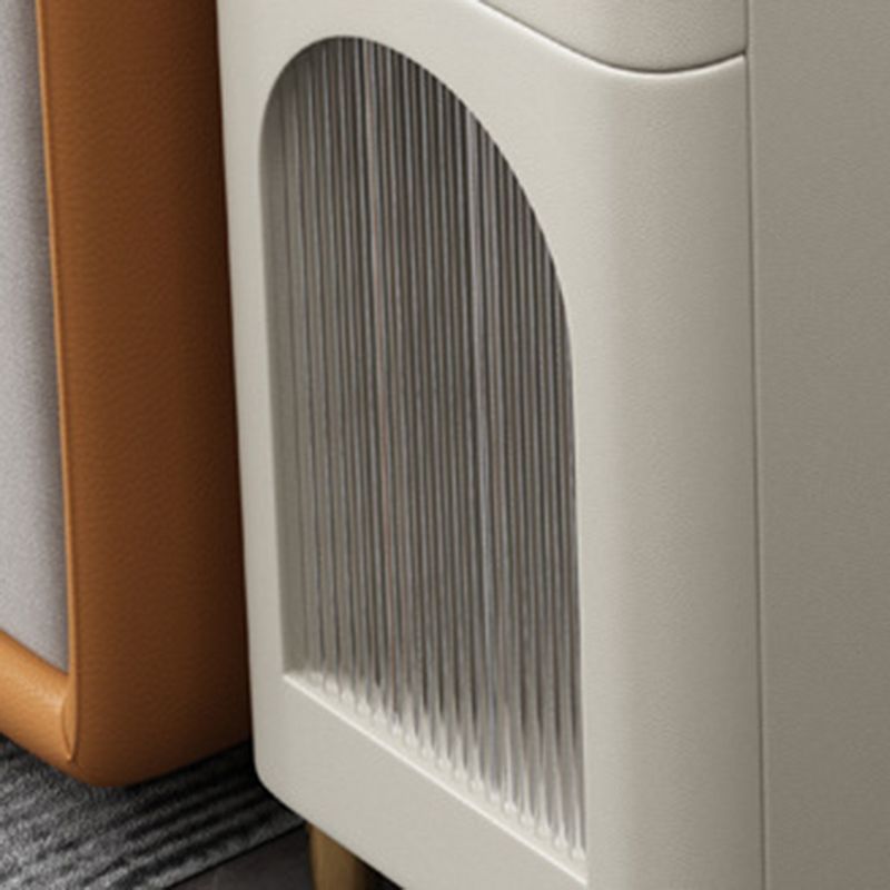 ドロワー付きのコンテンポラリーアクセントテーブルナイトスタンドストーンナイトスタンド