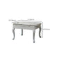 Glam Kitchen Table with Faux Marble Top Solid Wood Legs for Home
