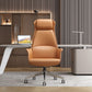 Faux Leather Arm Desk Chair Modern Swivel Working Chair with Wheels Clearhalo 'furn' 'furn_office_chair' 'Furniture' 'furniture_office_chair' 'Office Chairs' 'Office Furniture' 'office_chair' 1200x1200_1b9163fa-1ca5-4663-a18e-d400981958cf