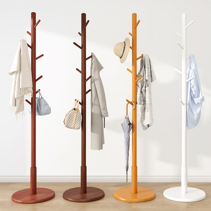 68 "Hall Scandinavian Hall Tree Free Standing Wood Coat Rack
