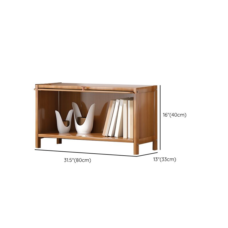 Estantería de bambú estandarias contemporáneas con gabinetes con gabinetes