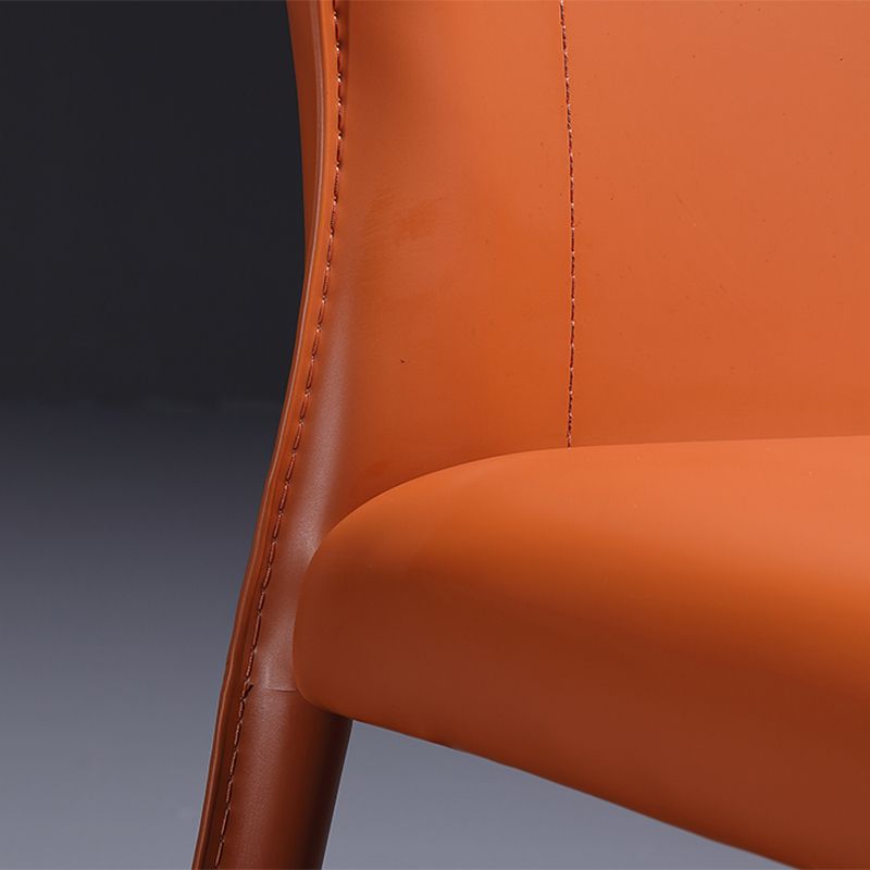 Contemporary Side Chair Wingback Metal Dining Chair for Indoor Clearhalo 'Dining Chairs' 'Dining Tables & Seating' 'dining_chair' 'furn' 'furn_dining_chair' 'Furniture' 'Kitchen & Dining Furniture' 1200x1200_1b93e076-ba4c-446a-bfe3-d31465e4746d