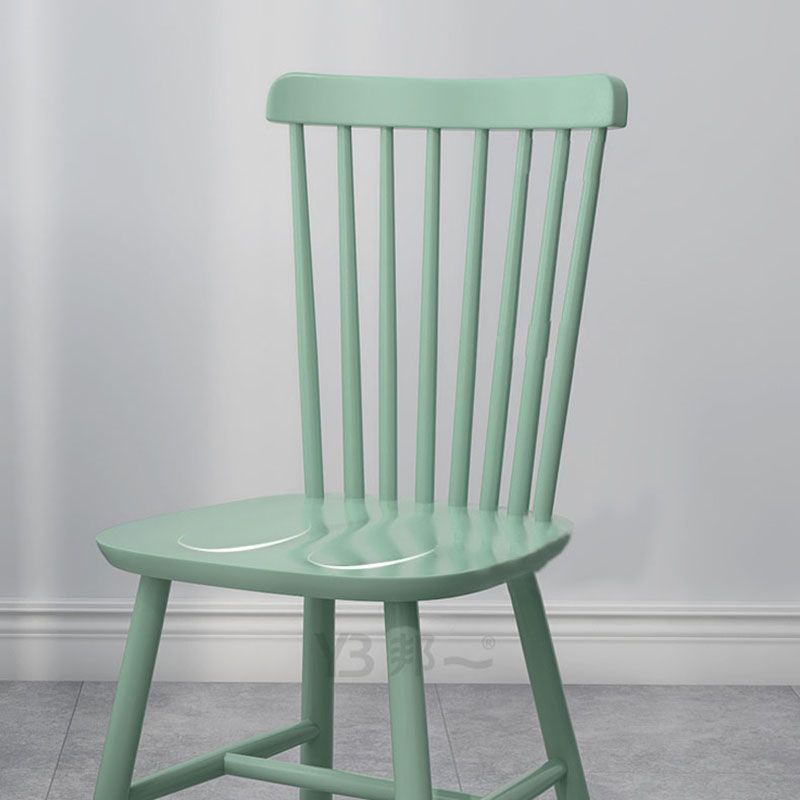 Indoor Scandinavian Side Chair Wood Upholstered Windsor Back Dining Room Chair (Set of 2) Clearhalo ' kitchen&dining_furn' 'Dining Chairs' 'Dining Tables & Seating' 'dining_chair' 'furn' 'furn_dining_chair' 'Furniture' 'furniture_dining_chair' 'Kitchen & Dining Furniture' 'kitchen' 1200x1200_1b967225-2850-43af-89c3-92a91453393b