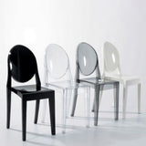 Tabouret de comptoir acrylique en acrylique acrylique contemporain en finition mate pour intérieur