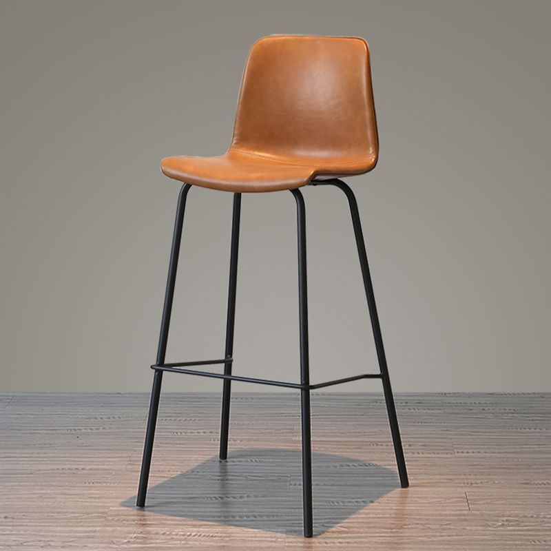 Low Back Footrest Counter Stool Bucket Modern Indoor Leather Bar Stool Clearhalo 'Bar Furniture' 'Bar Stools' 'bar_stools' 'furn' 'furn_bar_stools' 'furniture_bar_stools' 'Kitchen & Dining Furniture' 'kitchen&dining_furn' 'kitchen' 'kitchen_furn' Furniture' 1200x1200_1b988f07-c054-4af4-8c32-bd2e1351f81d