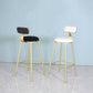 Scandinavian Style Barstool with Metal Leg Round Seat Counter Chair for Kitchen Clearhalo 'Bar Furniture' 'Bar Stools' 'bar_stools' 'furn' 'furn_bar_stools' 'furniture_bar_stools' 'Kitchen & Dining Furniture' 'kitchen&dining_furn' 'kitchen' 'kitchen_furn' Furniture' 1200x1200_1b99a3a9-3123-4114-9362-898f85b5e9a9