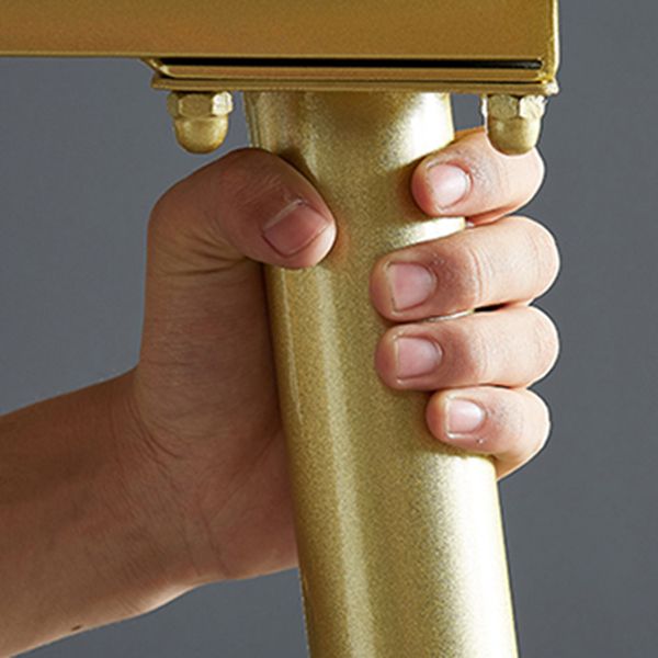 Metal and Slate Rectangular Table Glam Style Home Dining Table Clearhalo 'Dining Tables & Seating' 'Dining Tables' 'dining_table' 'furn' 'furn_dining_table' 'Furniture' 'Kitchen & Dining Furniture' 1200x1200_1b99c7f6-f308-4869-8b8d-c0164337d3f1