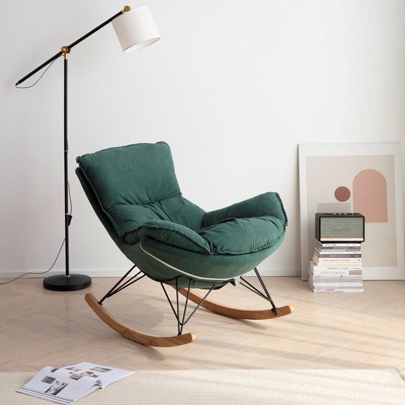 Chaise de culbuteur rembourrée moderne