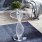Tavolo laterale glam largo 18 "Piedistale acrilico Clear Accent Table