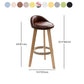 Modern Armless Backrest Counter Stool Wood Household Bar Stool with Wooden Seat Clearhalo 'Bar Furniture' 'Bar Stools' 'bar_stools' 'furn' 'furn_bar_stools' 'furniture_bar_stools' 'Kitchen & Dining Furniture' 'kitchen&dining_furn' 'kitchen' 'kitchen_furn' Furniture' 1200x1200_1b9a9000-da34-4d41-bef0-2559b97d63b1