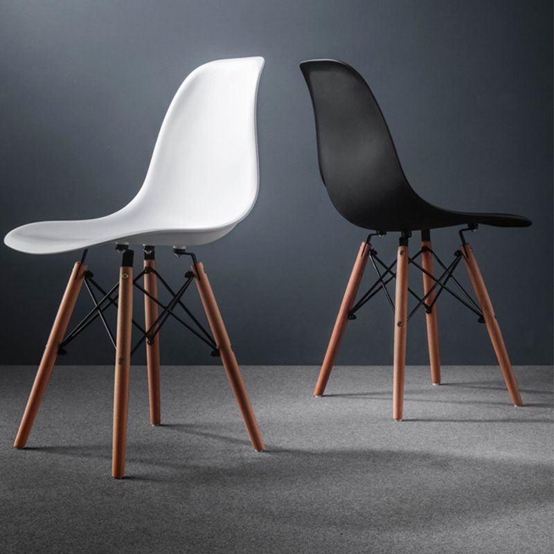 Glam Style Wooden Side Chair Matte Finish Dining Chair for Dinning Room Clearhalo ' kitchen&dining_furn' 'Dining Chairs' 'Dining Tables & Seating' 'dining_chair' 'Furniture' 'furniture_dining_chair' 'Kitchen & Dining Furniture' 'kitchen' 1200x1200_1b9b0a95-4473-4007-9c47-0cb19477566f