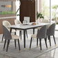 Glam 1/5/7 Pieces Metal Dining Set Dining Furniture Set /Separate Items Clearhalo 'Dining Room Sets' 'Dining Tables & Seating' 'dining_room_set' 'furn' 'furn_dining_room_set' 'Furniture' 'furniture_dining_room_set' 'Kitchen & Dining Furniture' 'kitchen&dining_furn' 'kitchen' 1200x1200_1b9b14b2-b35a-463f-af94-0423874b0c96