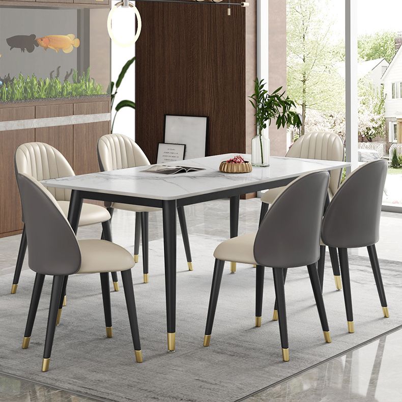 Glam 1/5/7 Pieces Metal Dining Set Dining Furniture Set /Separate Items Clearhalo 'Dining Room Sets' 'Dining Tables & Seating' 'dining_room_set' 'furn' 'furn_dining_room_set' 'Furniture' 'furniture_dining_room_set' 'Kitchen & Dining Furniture' 'kitchen&dining_furn' 'kitchen' 1200x1200_1b9b14b2-b35a-463f-af94-0423874b0c96
