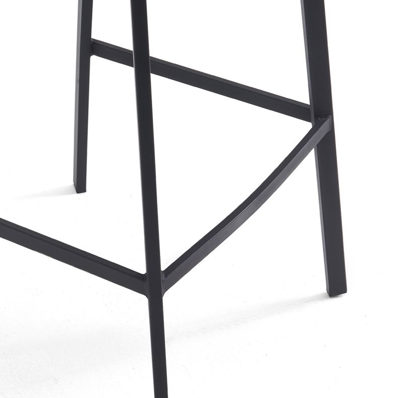 Contemporary Metal Leather Bar Stools Indoor Barstool with Iron Legs Clearhalo 'Bar Furniture' 'Bar Stools' 'bar_stools' 'furn' 'furn_bar_stools' 'furniture_bar_stools' 'Kitchen & Dining Furniture' 'kitchen&dining_furn' 'kitchen' 'kitchen_furn' Furniture' 1200x1200_1b9ccdb1-d199-493d-b0bb-f679a2d42940