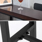 Industrial Rectangular Bar Pub Table Set 1/5 Pcs Solid Wood Top Bar Table with Iron Stools