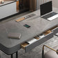 Stone Modern Style Task Desk Rectangular Shape Office Table with 2-Legs for Office