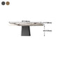 Modern Dining Table Stone Top Table with Stainless Steel Pedestal Base Clearhalo ' dining_table' 'Dining Tables & Seating' 'Dining Tables' 'furn' 'furn_dining_table' 'Furniture' 'furniture_dining_table' 'Kitchen & Dining Furniture' 'kitchen&dining_furn' 'kitchen' 'kitchen_dining_table' 1200x1200_1b9f2dc1-2aa6-4190-a969-318fb8533ec1