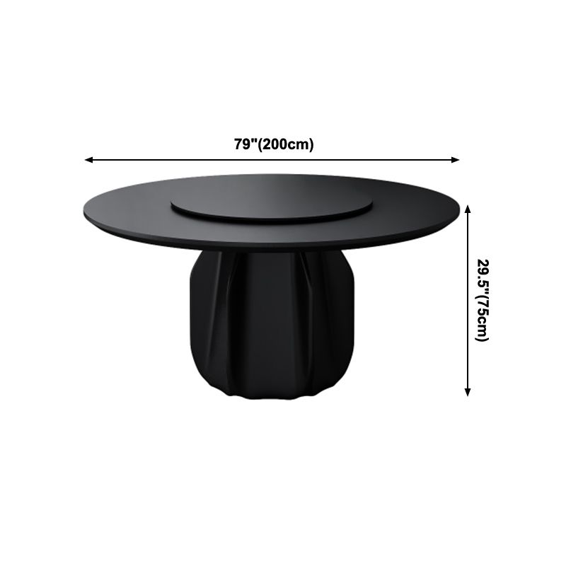 Contemporary Solid Wood Round Shape Dining Table Standard Kitchen Dining Table with Pedestal Base Clearhalo ' dining_table' 'Dining Tables & Seating' 'Dining Tables' 'furn' 'furn_dining_table' 'Furniture' 'furniture_dining_table' 'Kitchen & Dining Furniture' 'kitchen&dining_furn' 'kitchen' 'kitchen_dining_table' 1200x1200_1b9fb9e3-aa4f-43e5-b526-5be7333c836f