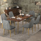 Luxury Style Solid Wood Dining Table 4 Legs Base Rectangle Table for Home Clearhalo ' dining_table' 'Dining Tables & Seating' 'Dining Tables' 'furn' 'furn_dining_table' 'Furniture' 'furniture_dining_table' 'Kitchen & Dining Furniture' 'kitchen&dining_furn' 'kitchen' 'kitchen_dining_table' 1200x1200_1ba05b25-5097-450f-92ba-23f4b12a3aa0