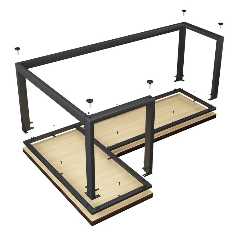 Solid Wood Home Working Table Industrial L-Shape Writing Table Clearhalo 'furn' 'furn_office_desk' 'Furniture' 'Office Desks' 'Office Furniture' 'office_desk' 1200x1200_1ba0ad5e-0f53-49a0-a03c-da3b6d0af881
