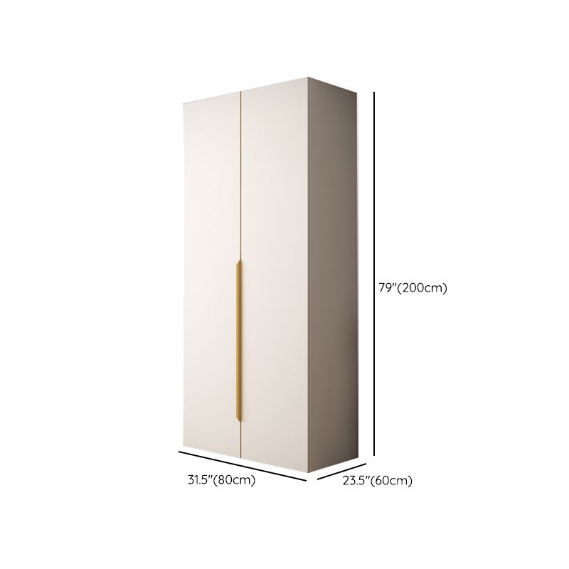 White Colour Wardrobe Contemporary Wooden Wardrobe Closet with Drawer Clearhalo 'Armoires & Wardrobes' 'armoires_wardrobes' 'Bedroom Furniture' 'furn' 'furn_armoires_wardrobes' 'Furniture' 1200x1200_1ba25999-2d6b-4069-82b0-dd56bede1a1d