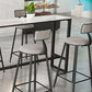 Industrial 1/2/7 Pieces Bar Table Set Rectangle Marble Counter Table with High Stools