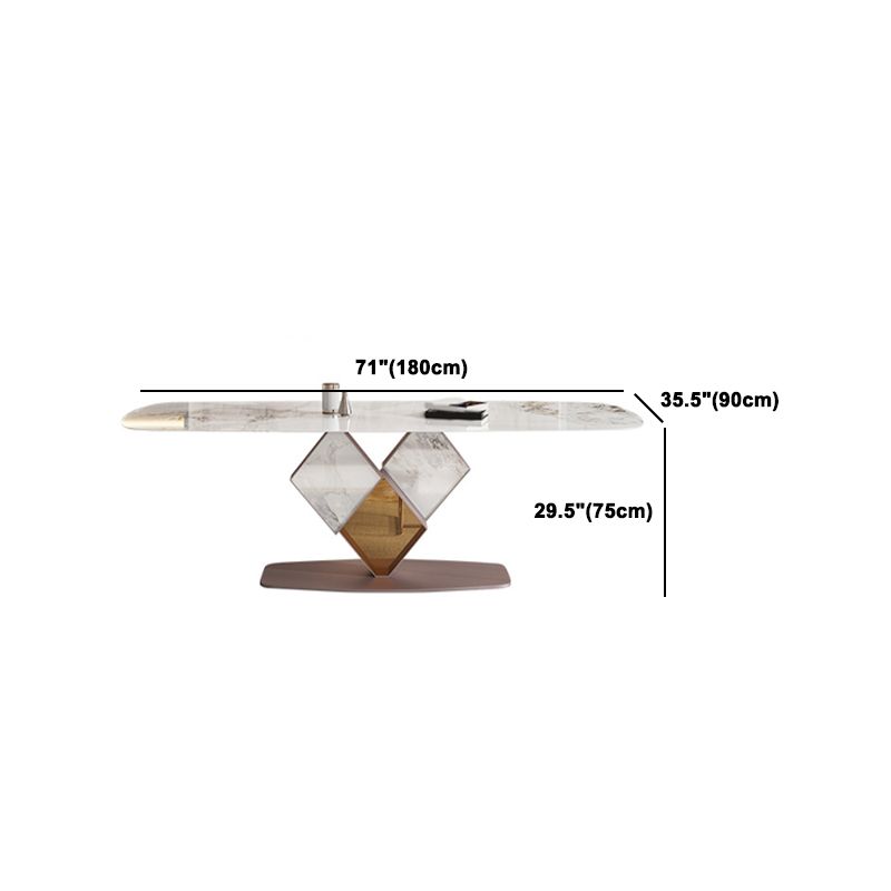 Nordic 1/5/7 Pieces Rectangle Dining Set Sintered Stone Top Dinette Table Set