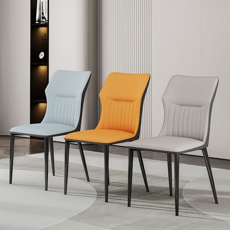 Industrial Upholstered Armless Chair Kitchen Wingback Side Chair Clearhalo 'Dining Chairs' 'Dining Tables & Seating' 'dining_chair' 'furn' 'furn_dining_chair' 'Furniture' 'Kitchen & Dining Furniture' 1200x1200_1ba32985-4862-45d5-baa4-be8f529d646f