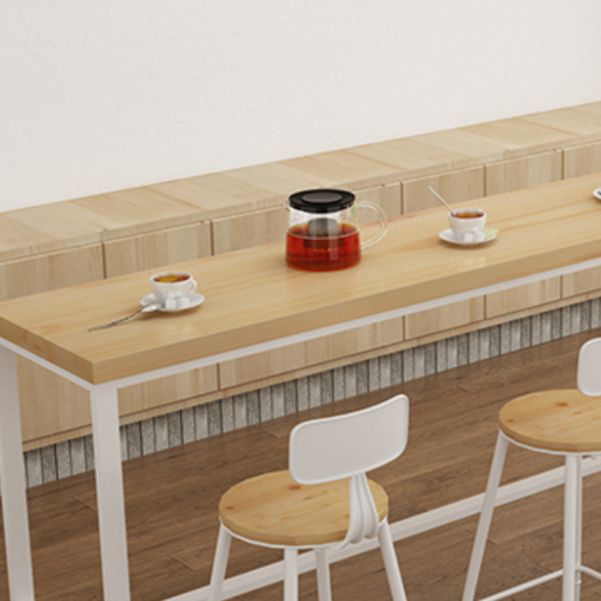 Set di legno massiccio e sgabello naturale 1/2/5/9 pezzi set da pranzo per pub rettangolo