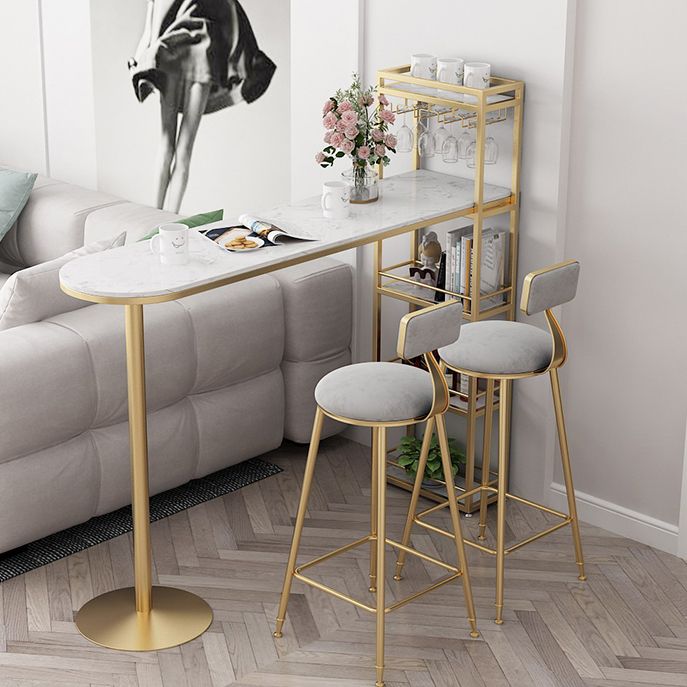 Modern 1/3 Pieces Bar Table Set Stone Counter Table with High Stools for Cafe Living Room Clearhalo 'Bar Furniture' 'furn' 'furn_home_bar_bar_sets' 'Furniture' 'Home Bars & Bar Sets' 'home_bar_bar_sets' 'Kitchen & Dining Furniture' 1200x1200_1ba479af-8624-44dd-8ef8-ced0aa3a70e8