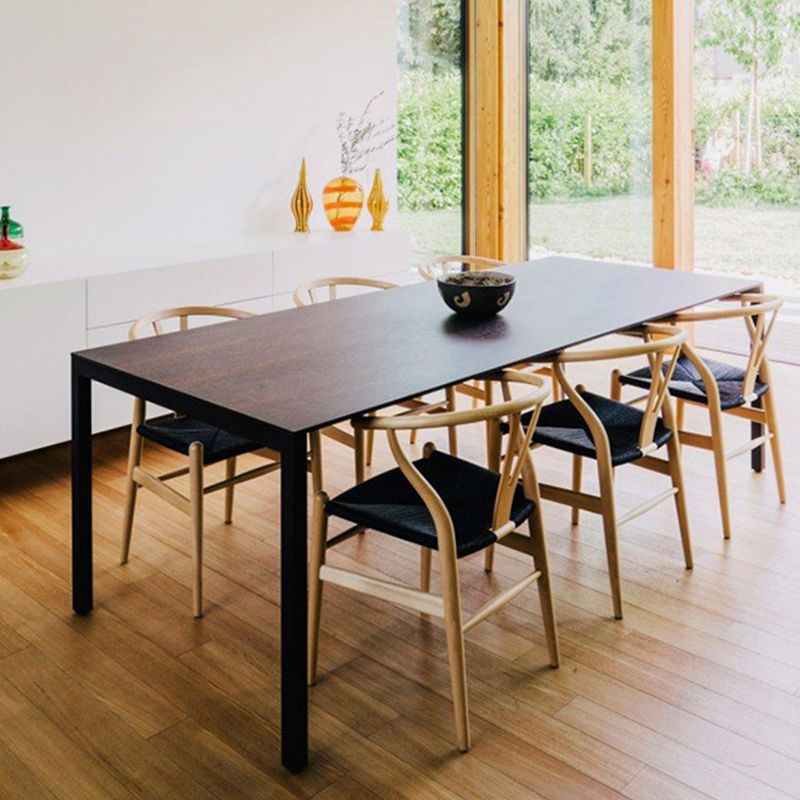 Massives Holzrahmen Essarm Stuhl Moderner Innenstuhl für Esszimmer