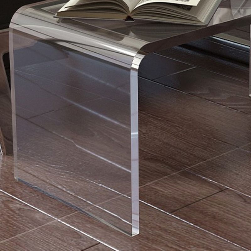 Tavolo laterale acrilico contemporaneo Tavolo accento laterale