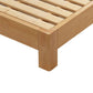 Eigentijdse vaste kleur houten bedframe 9,84 "h tatami bed