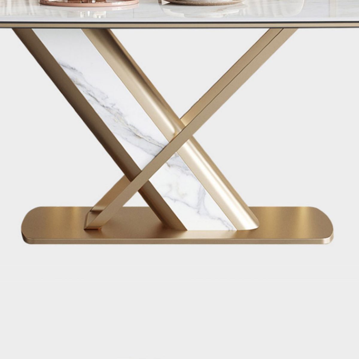 Luxury Sintered Stone Dining Set 1/4/5/7 Pieces Rectangle Kitchen Table with Chairs Clearhalo 'Dining Room Sets' 'Dining Tables & Seating' 'dining_room_set' 'furn' 'furn_dining_room_set' 'Furniture' 'furniture_dining_room_set' 'Kitchen & Dining Furniture' 1200x1200_1bac8f34-2555-4016-ba25-e891fbd4e16c