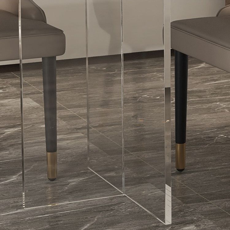 Modern 1/4/5/7 Pieces Dining Set Acrylic Dining Furniture Set /Separate Items Clearhalo 'Dining Room Sets' 'Dining Tables & Seating' 'dining_room_set' 'furn' 'furn_dining_room_set' 'Furniture' 'furniture_dining_room_set' 'Kitchen & Dining Furniture' 'kitchen&dining_furn' 'kitchen' 1200x1200_1bafe433-b318-4b9b-abdc-746c207ae11e