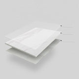 Hedendaags marmer gebogen kantoorbureau met laden schrijfbureau voor kantoor