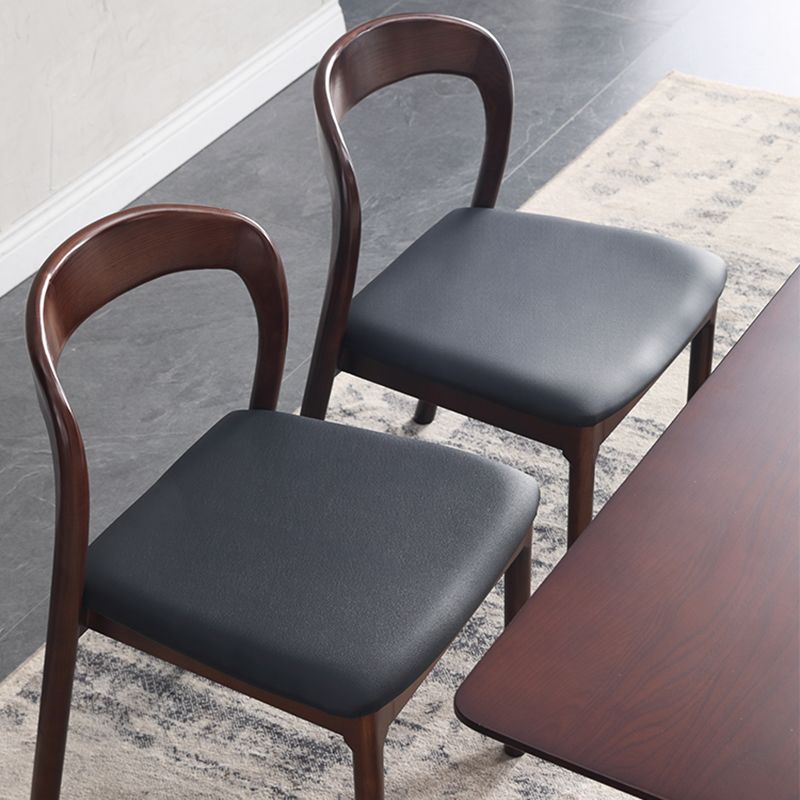 Contemporary Dining Room Solid Wood Side Chair Open Back Dining Side Chair Clearhalo 'Dining Chairs' 'Dining Tables & Seating' 'dining_chair' 'furn' 'furn_dining_chair' 'Furniture' 'furniture_dining_chair' 'Kitchen & Dining Furniture' 1200x1200_1bb07af7-3a4b-4bc2-b32d-49cb45daa771