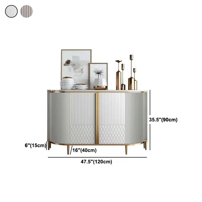 Server da pranzo in marmo Fucice in finta evania in stile Glam per cucina e soggiorno