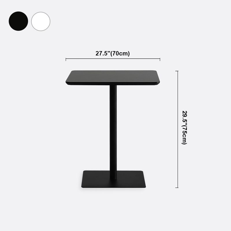 Square Pedestal Dinner Table Industrial Style MDF Dining Table for Indoor Clearhalo ' dining_table' 'Dining Tables & Seating' 'Dining Tables' 'furn' 'furn_dining_table' 'Furniture' 'furniture_dining_table' 'Kitchen & Dining Furniture' 'kitchen&dining_furn' 'kitchen' 'kitchen_dining_table' 1200x1200_1bb20160-8f2c-4394-a427-408b9262ebe4