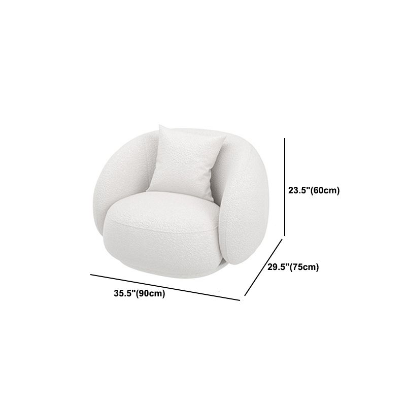 Contemporary Tuxedo Arm Sofa White Tight Back Seating for Living Room