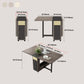 Rectangle Wooden Dining Table Mid-Century Drop Leaf Dining Table Clearhalo ' dining_table' 'Dining Tables & Seating' 'Dining Tables' 'furn' 'furn_dining_table' 'Furniture' 'furniture_dining_table' 'Kitchen & Dining Furniture' 'kitchen&dining_furn' 'kitchen' 'kitchen_dining_table' 1200x1200_1bb901b9-34a3-4394-bb45-2952ff67a19d