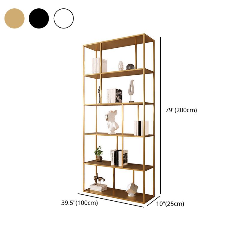 Contemporary Iron Open Etagere Bookshelf Multi Shelf Vertical Bookcase for Study Room Clearhalo 'Bookcases' 'furn' 'furn_bookcases' 'Furniture' 'furniture_bookcases' 'Office Furniture' 1200x1200_1bba268e-2974-4743-9cd5-ad4fcdf4eba8