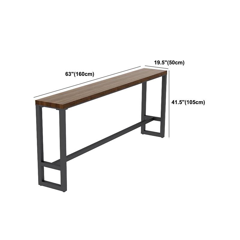 Industrial Solid Wood Bar Table Set 1/2/3/7 Pieces Counter Table with Upholstered Stools Clearhalo 'Bar Furniture' 'furn' 'furn_home_bar_bar_sets' 'Furniture' 'Home Bars & Bar Sets' 'home_bar_bar_sets' 'Kitchen & Dining Furniture' 1200x1200_1bbb467e-3300-48bd-9a27-50de9e31f313
