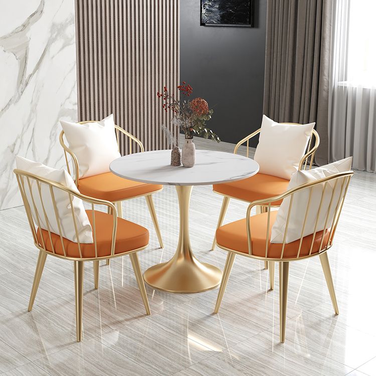 Modern Round Dining Table Sintered Stone Tulip Table for Dining Room Clearhalo 'Dining Tables & Seating' 'Dining Tables' 'dining_table' 'furn' 'furn_dining_table' 'Furniture' 'Kitchen & Dining Furniture' 1200x1200_1bbba664-bd1f-458c-b396-fd42568672e8
