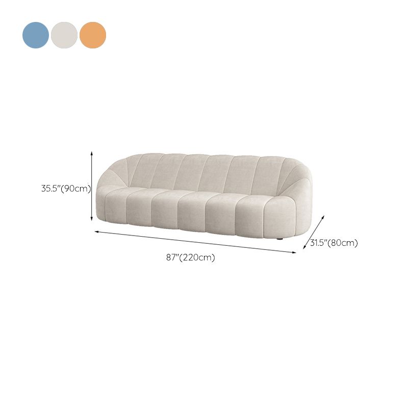 Contemporary Sloped Arms Sofa with Tight Back for Living Room