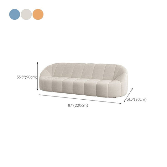 Contemporary Sloped Arms Sofa with Tight Back for Living Room