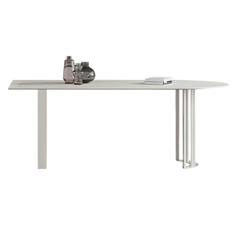 Tavolo da pranzo doppio piedistallo moderno tavolo da pranzo in pietra per cucina