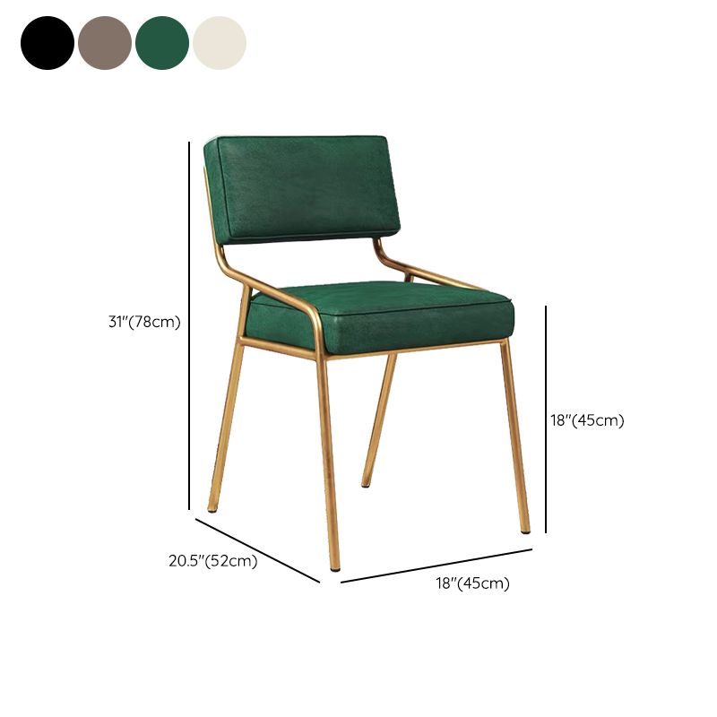 グラムホームダイニングルームの椅子布張りのアームレスダイニングチェア