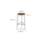 Modern Armless Counter Stool Iron Cafe Bar Stool with Seat and Pedal Clearhalo 'Bar Furniture' 'Bar Stools' 'bar_stools' 'furn' 'furn_bar_stools' 'Furniture' 'Kitchen & Dining Furniture' 1200x1200_1bbd0dbd-f6b9-4daa-88ff-4628a9e9561a